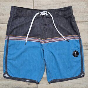 Buckle Vissla Dredges Stretch Boardshort Men's Scallop Hem Swim Pool Resort 30